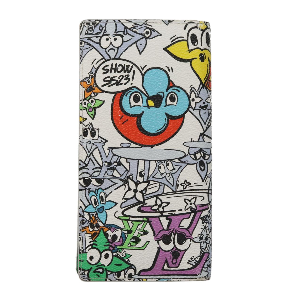 Louis Vuitton Brazza Long Bifold wallet Monogram Comics, MULTICOLOUR, CANVAS, Wallets