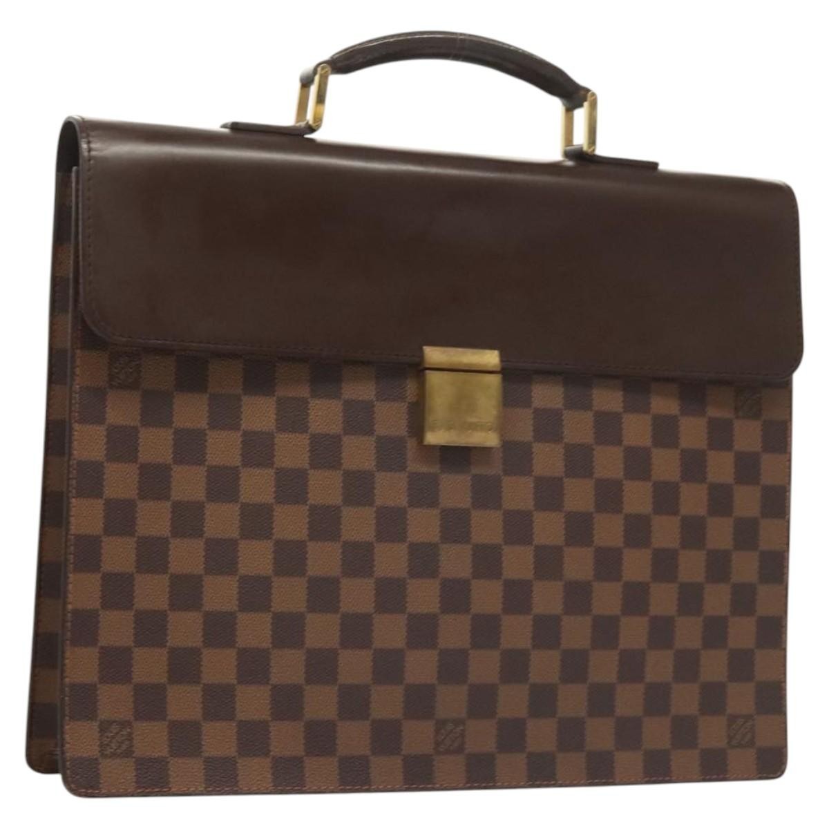 Louis Vuitton Altona Bag Damier, BROWN, CANVAS, Briefcase
