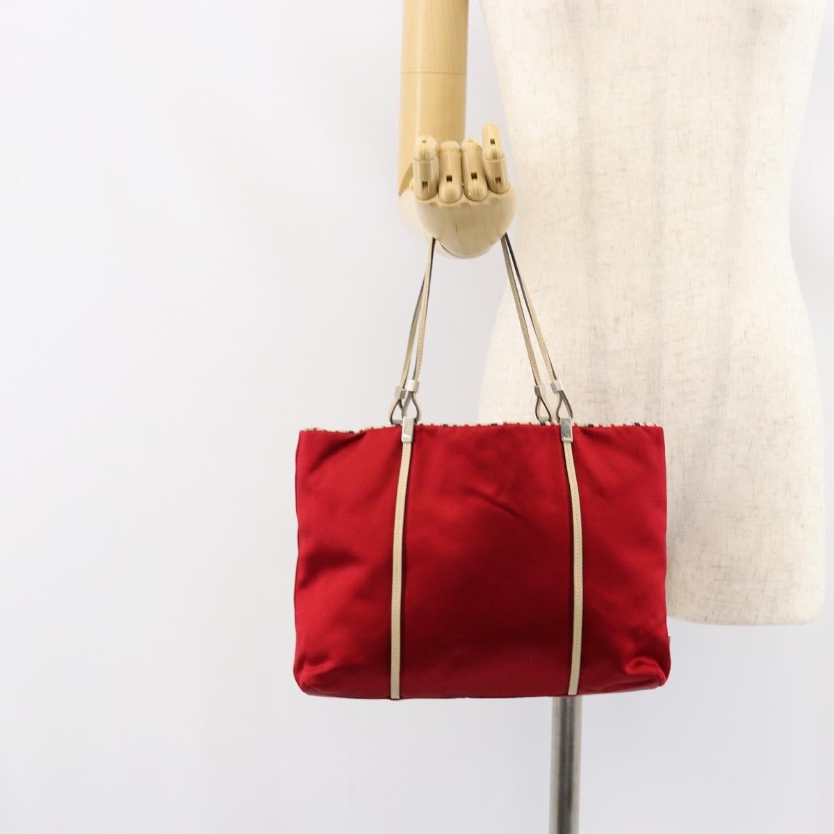 Prada Vintage Handbag Satin, RED, SATIN, Handbag