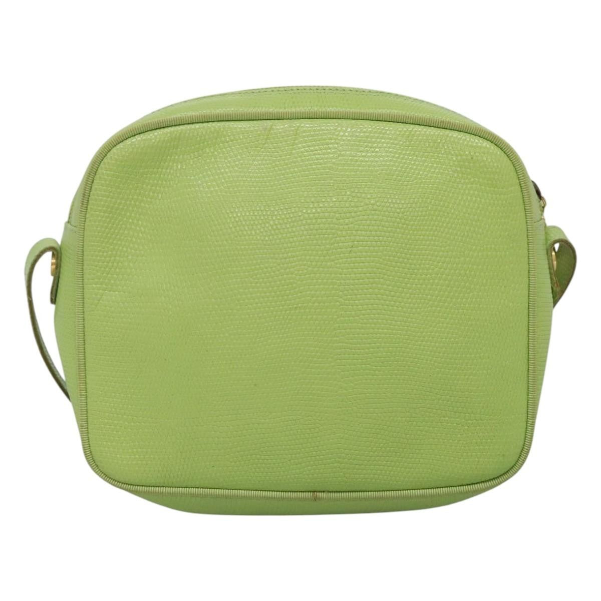 Salvatore Ferragamo Vala Shoulder Bag Leather, GREEN, LEATHER, Shoulder bag