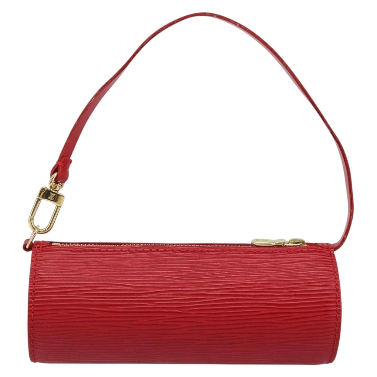 Louis Vuitton Soufflot Pochette Epi Leather, RED, LEATHER, Clutche & pouche