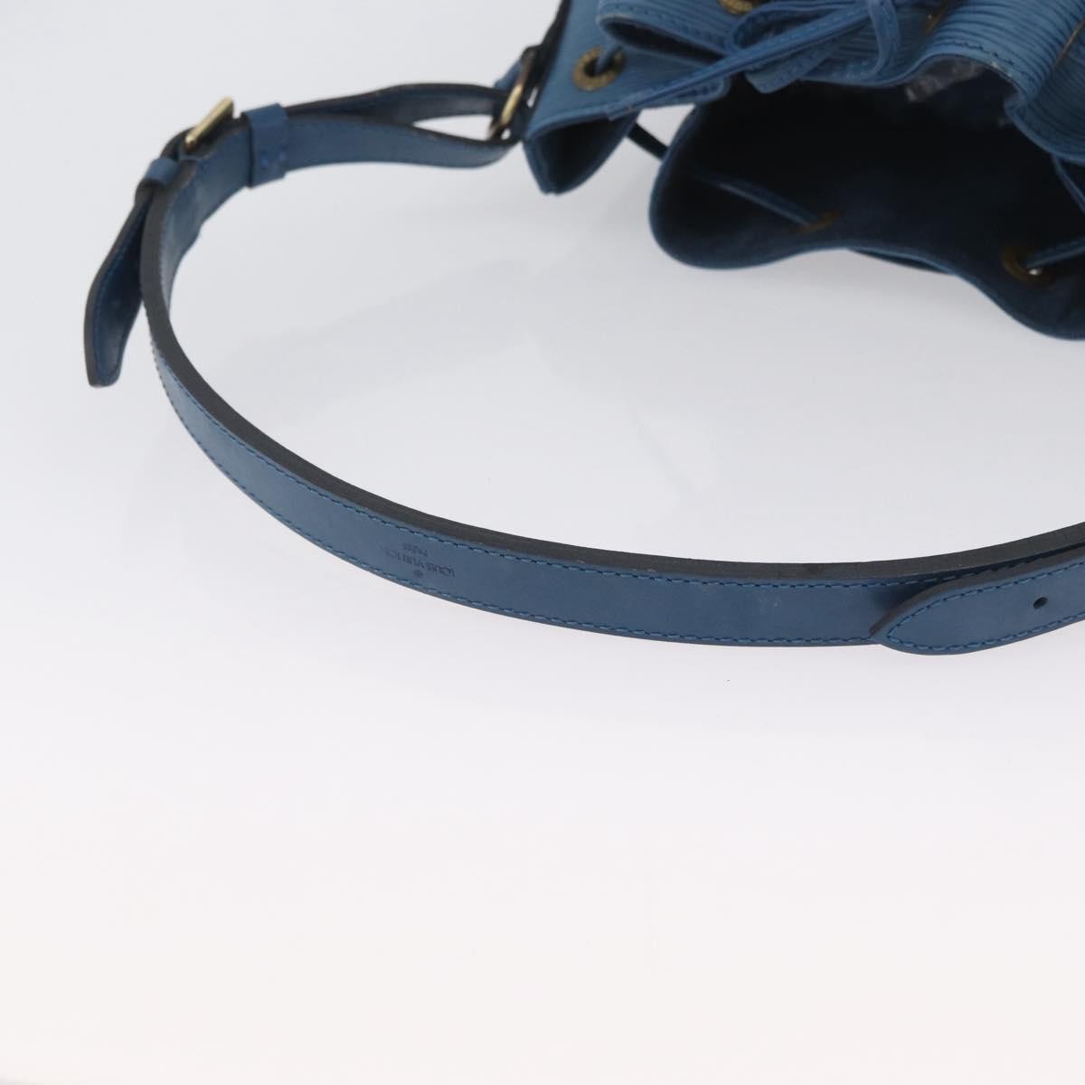 Louis Vuitton Petit Noe Handbag Epi Leather, Blue, Leather, Shoulder Bag