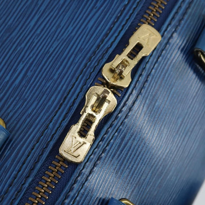 Louis Vuitton Keepall Bag Epi Leather, BLUE, LEATHER, Travel bag