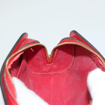 Louis Vuitton Dauphine Pochette Epi Leather, RED, LEATHER, Clutche & pouche