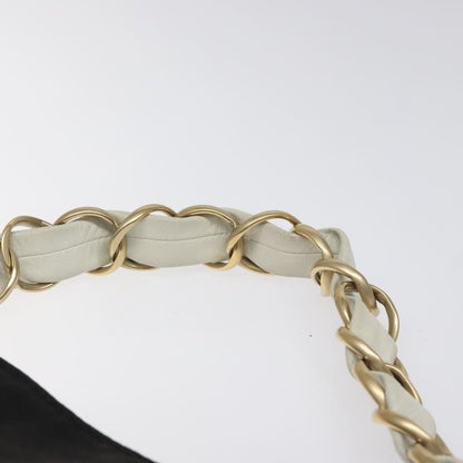 Chanel Vintage Olsen CC Chain Shoulder Bag Canvas and Leather, BLACK, CANVAS, Shoulder bag