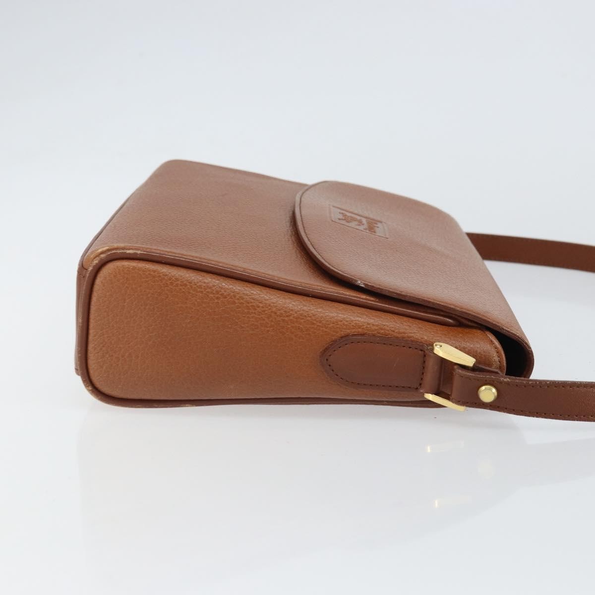 Burberry Vintage Shoulder Bag Leather, BROWN, LEATHER, Shoulder bag