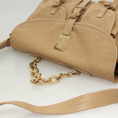 Bvlgari Shoulder bag Leather, BEIGE, LEATHER, Shoulder bag