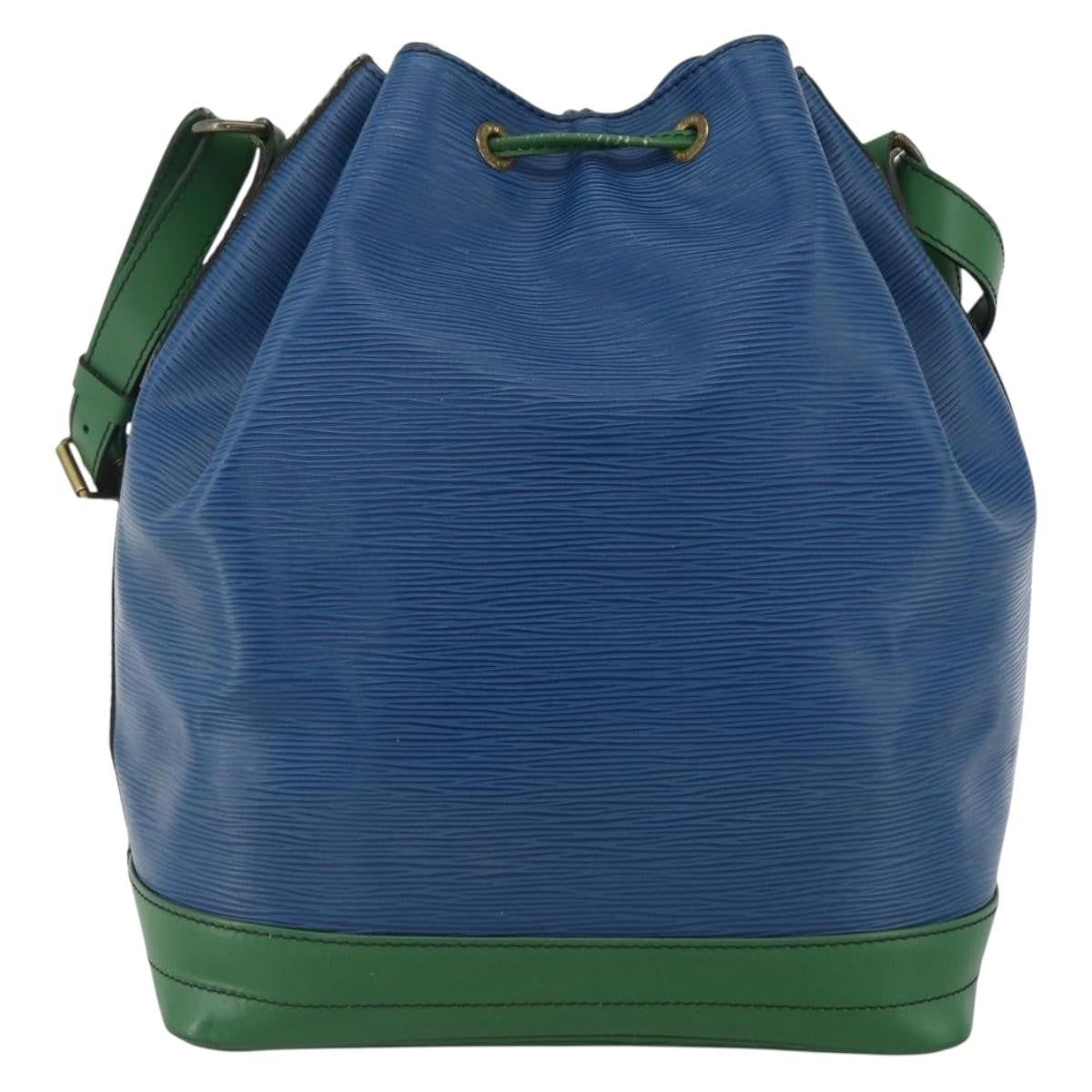 Louis Vuitton Bicolor Noe Handbag Epi Leather, Blue, Leather, Shoulder Bag