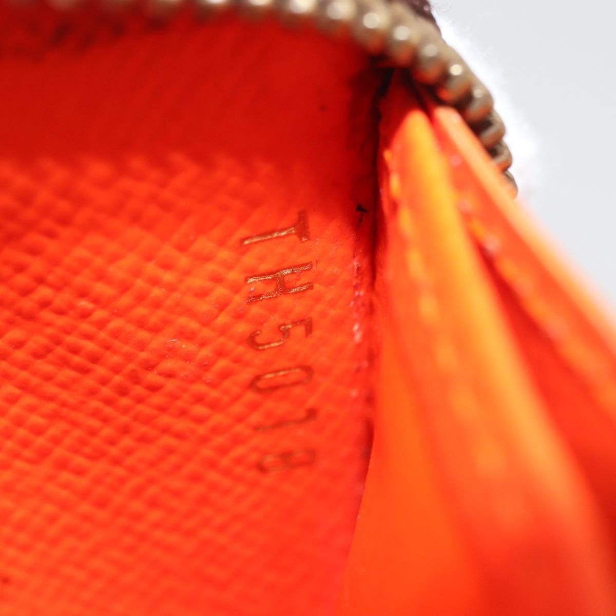 Louis Vuitton Porte-Monnaie Zippy Wallet monogramme empreinte, Orange, Canvas, Wallet