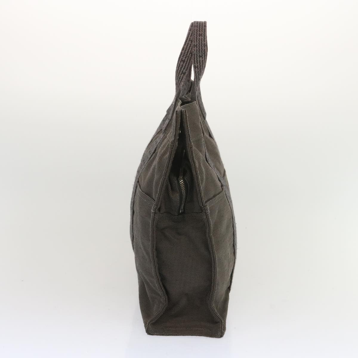 Hermes Fourre-tout Herline Canvas, GRAY, CANVAS, Tote bag