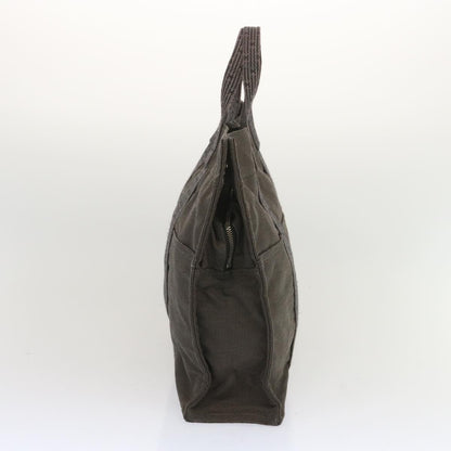 Hermes Fourre-tout Herline Canvas, GRAY, CANVAS, Tote bag