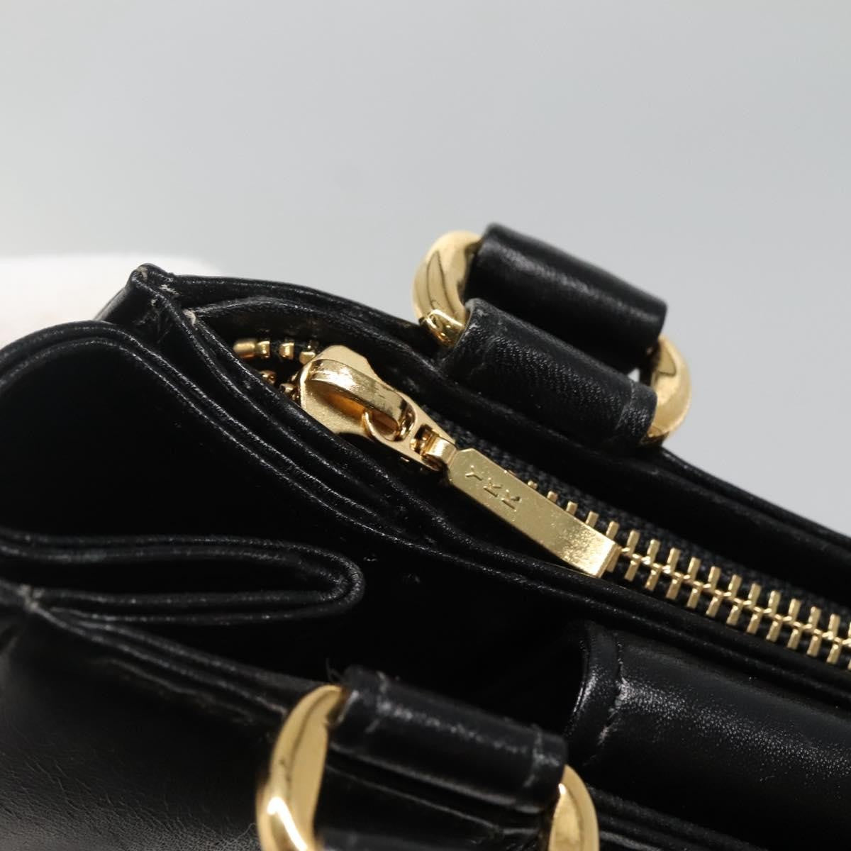 Valentino Garavani Vintage shoulder bag Leather, BLACK, LEATHER, Shoulder bag