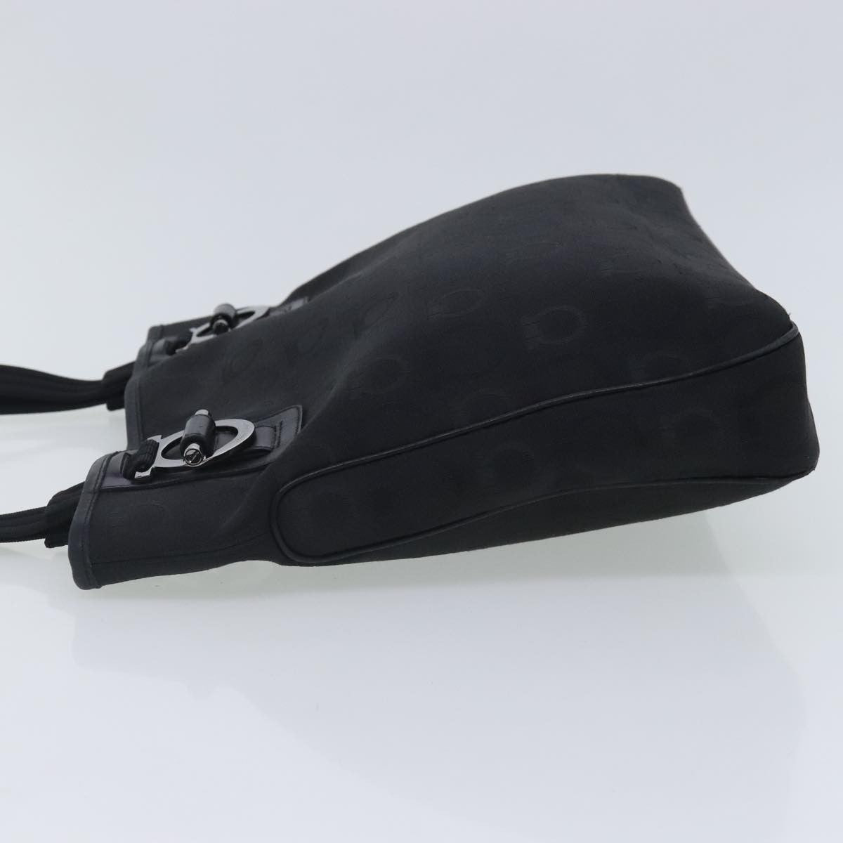 Salvatore Ferragamo Gancini Tote Gancini Canvas, BLACK, CANVAS, Tote bag