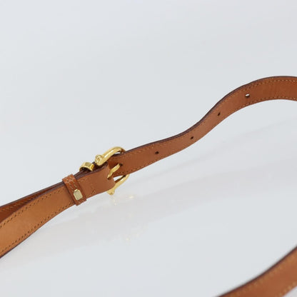 Celine Vintage Macadam Shoulder Bag Canvas and Leather, BEIGE, CANVAS, Shoulder bag
