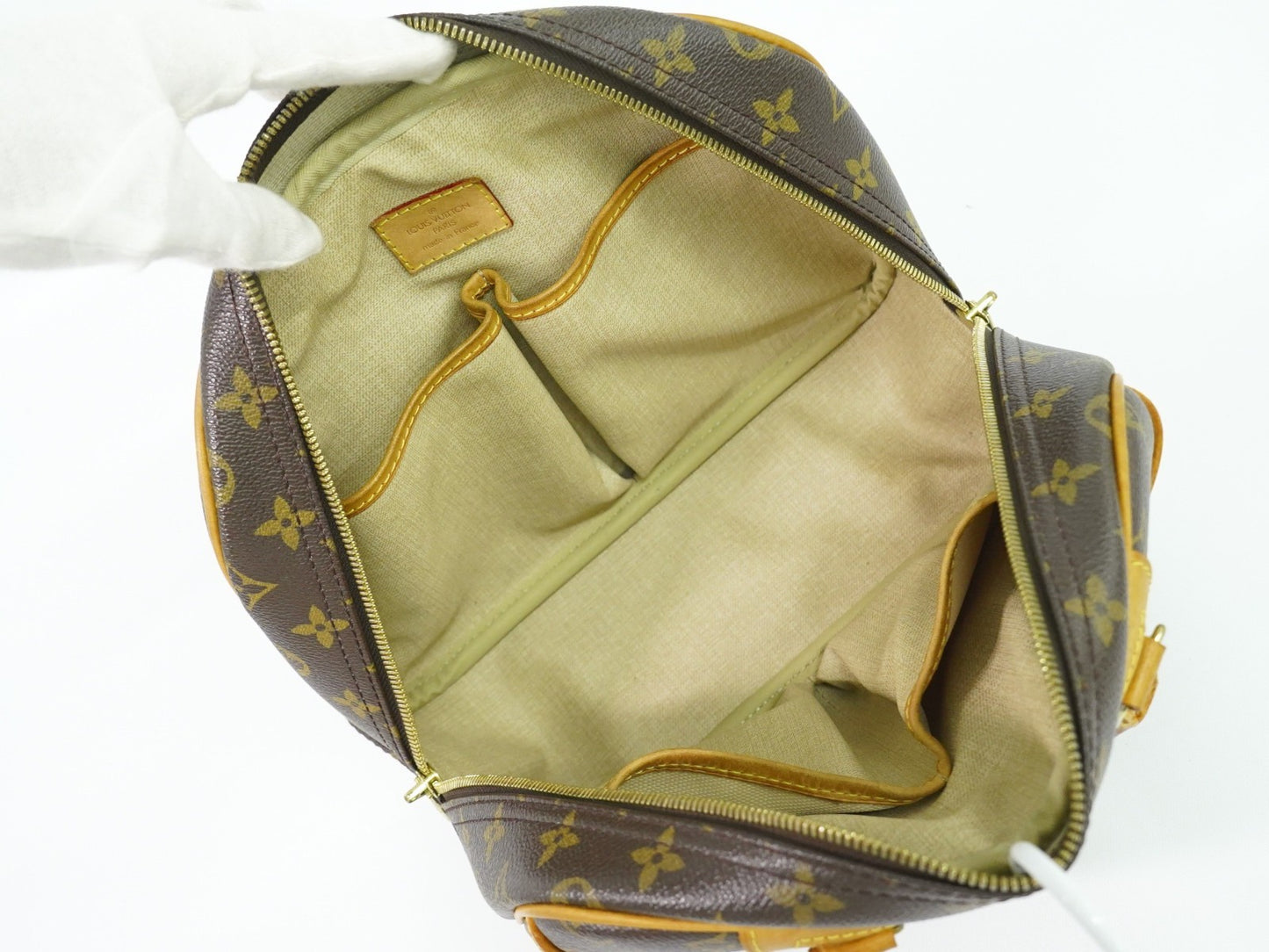 Louis Vuitton Trouville Handbag Monogram Canvas, BROWN, CANVAS, Handbag