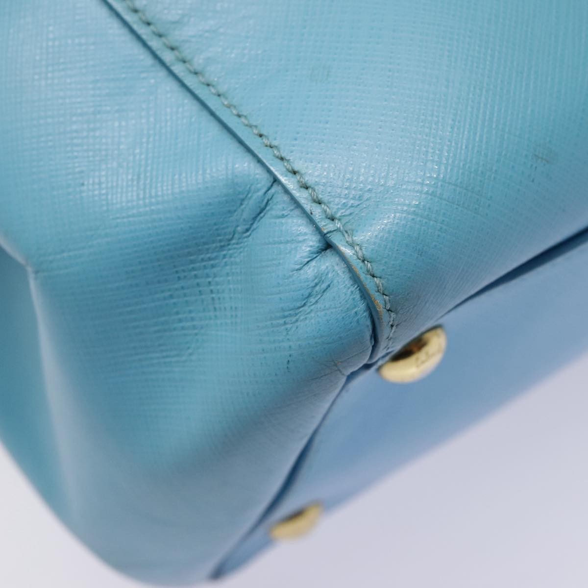 Salvatore Ferragamo Vara Bow Chain Tote Leather, BLUE, LEATHER, Tote bag