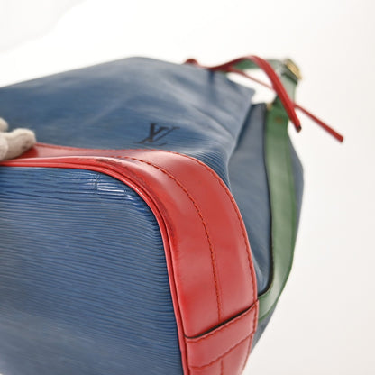 Louis Vuitton Tricolor Noe Handbag Epi Leather, BLUE, LEATHER, Shoulder bag