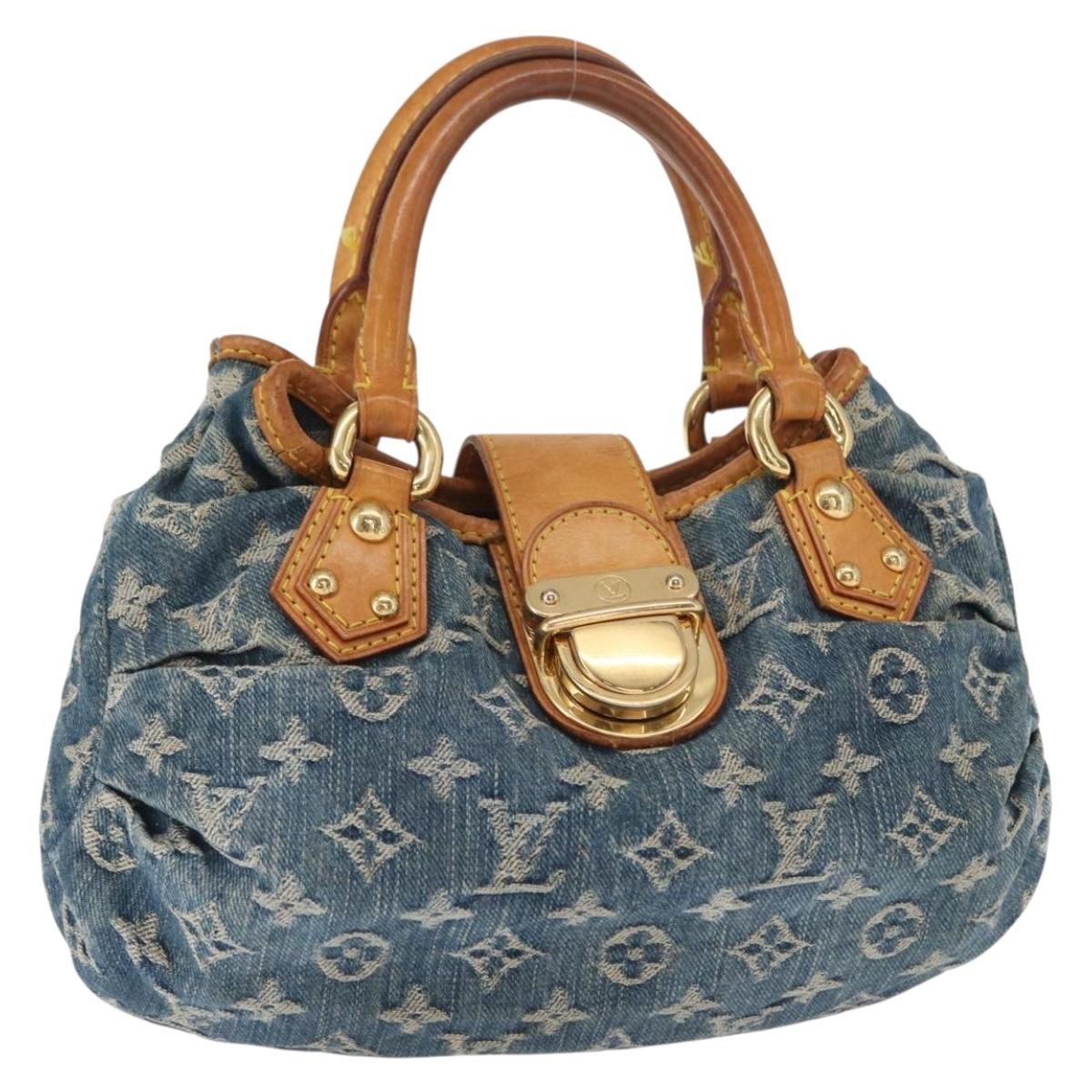Louis Vuitton Pleaty Handbag Denim, BLUE, DENIM_JEANS, Handbag