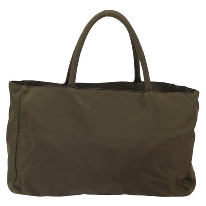 Prada Open Tote Tessuto, KHAKI, NYLON, Handbag
