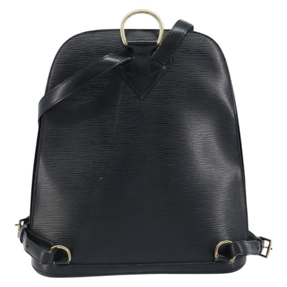 Louis Vuitton Gobelins Backpack Epi Leather, BLACK, LEATHER, Backpack