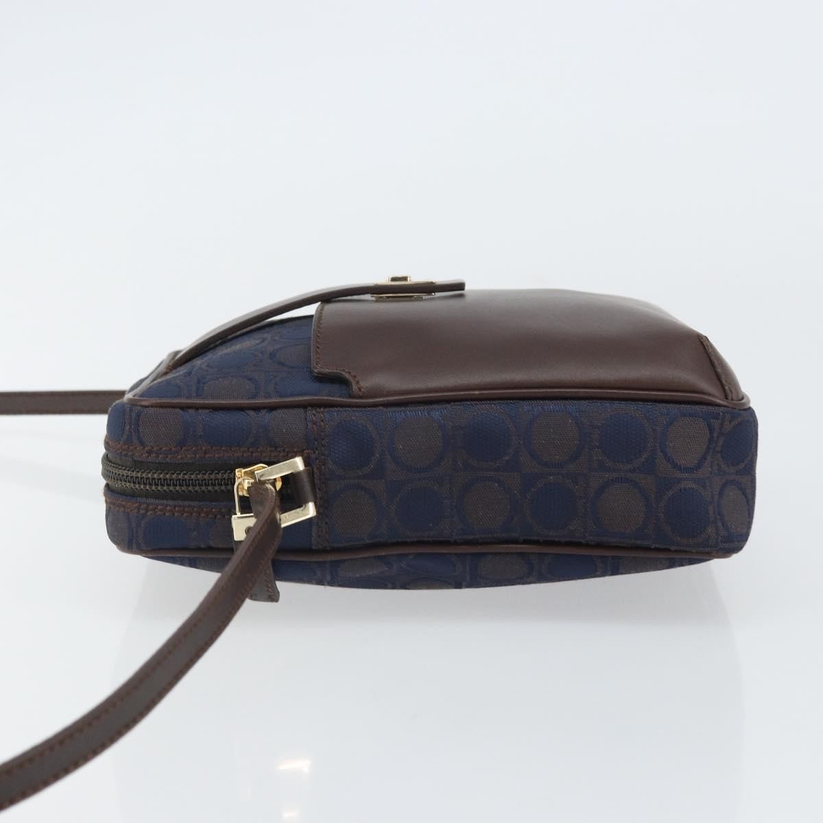 Salvatore Ferragamo Gancini Shoulder Bag Nylon, Navy, Nylon, Shoulder Bag