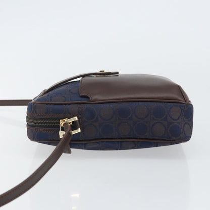 Salvatore Ferragamo Gancini Shoulder Bag Nylon, Navy, Nylon, Shoulder Bag