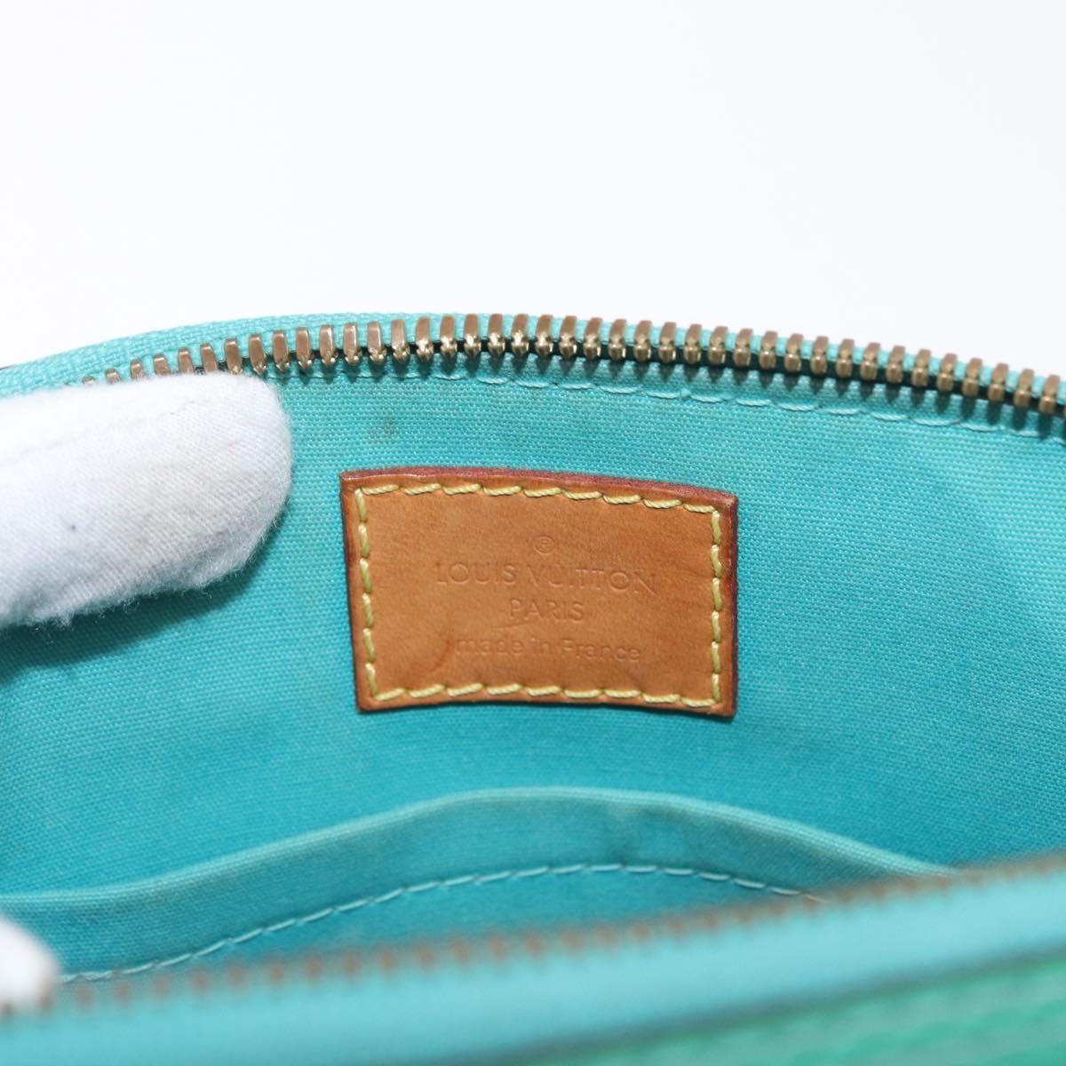 Louis Vuitton Alma Handbag Monogram Vernis, BLUE, PATENT_LEATHER, Handbag