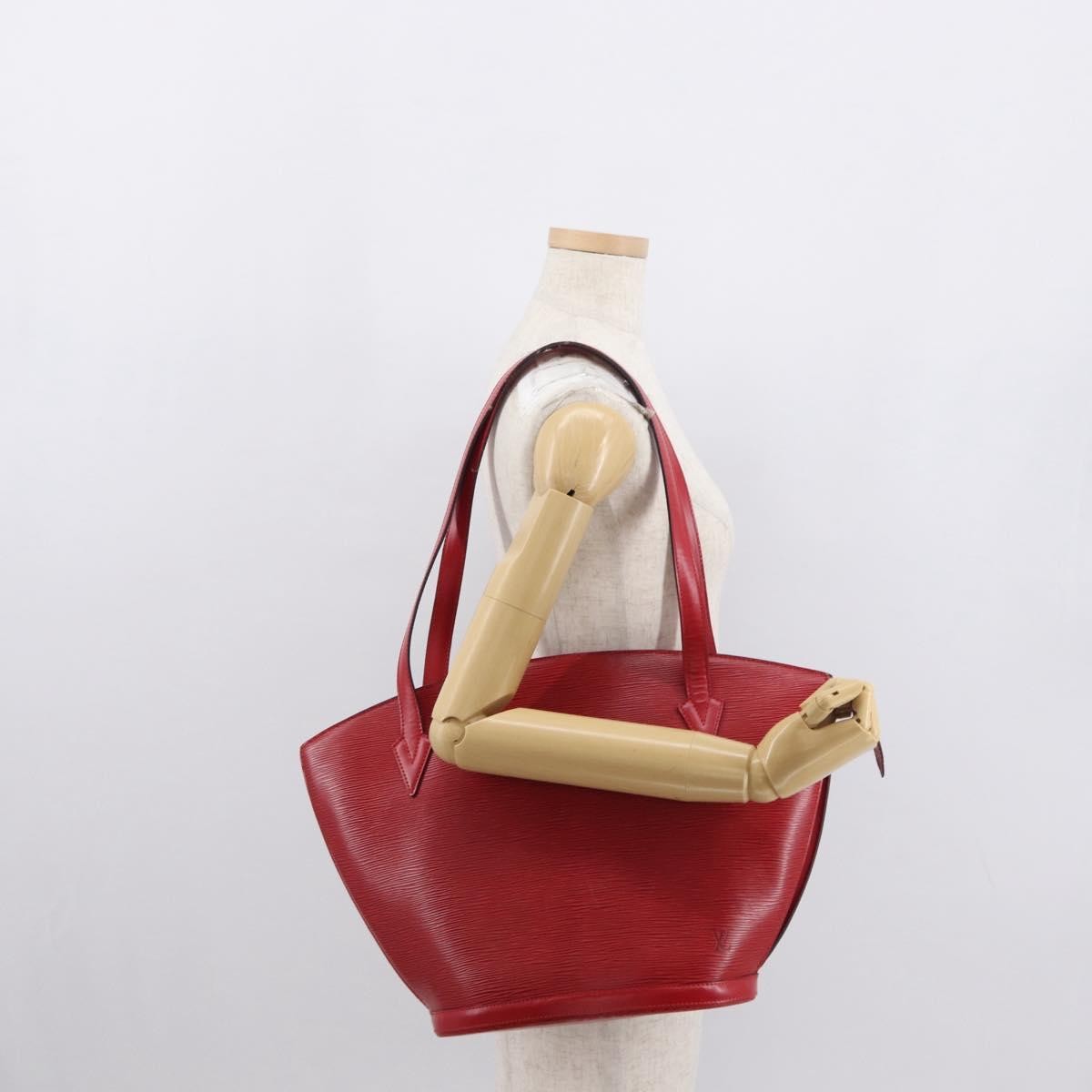 Louis Vuitton Saint Jacques Handbag Epi Leather, RED, LEATHER, Shoulder bag
