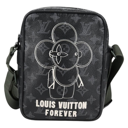 Louis Vuitton Danube Handbag Limited Edition Vivienne Monogram Eclipse, BLACK, CANVAS, Handbag