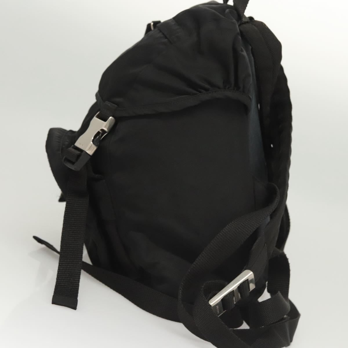 Prada Logo Backpack Tessuto, BLACK, NYLON, Backpack