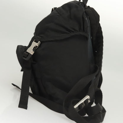 Prada Logo Backpack Tessuto, BLACK, NYLON, Backpack