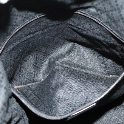 Gucci Vintage Bamboo Shoulder Bag Nylon, BLACK, NYLON, Shoulder bag