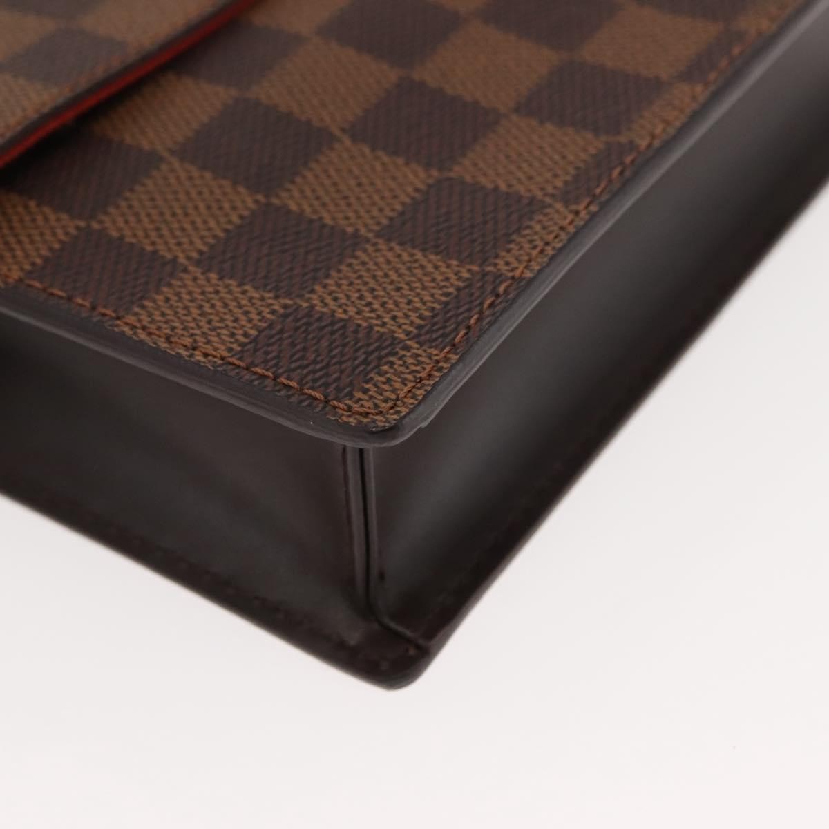 Louis Vuitton Portobello Messenger Damier, Brown, Canvas, Shoulder Bag