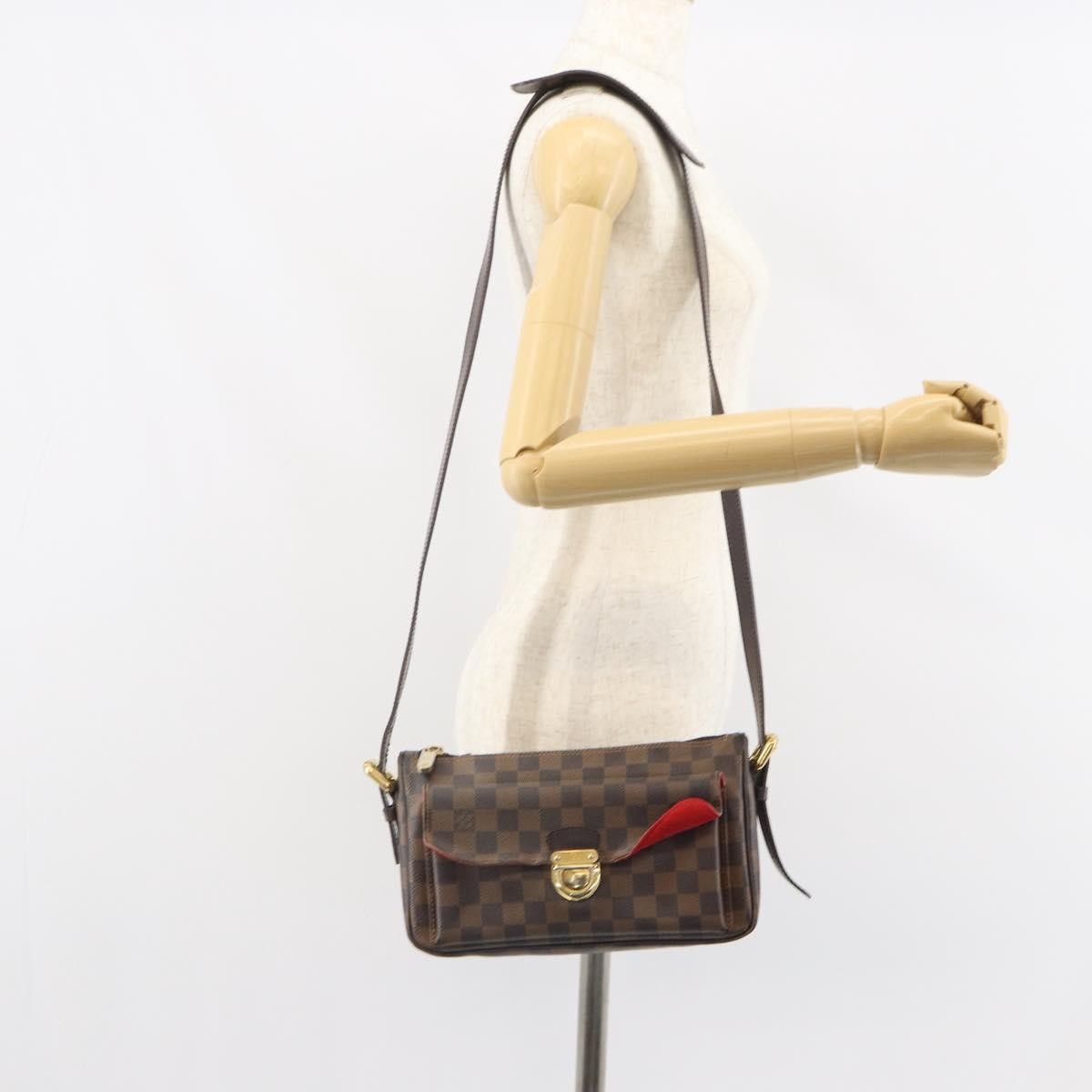 Louis Vuitton Ravello Handbag Damier, BROWN, CANVAS, Shoulder bag