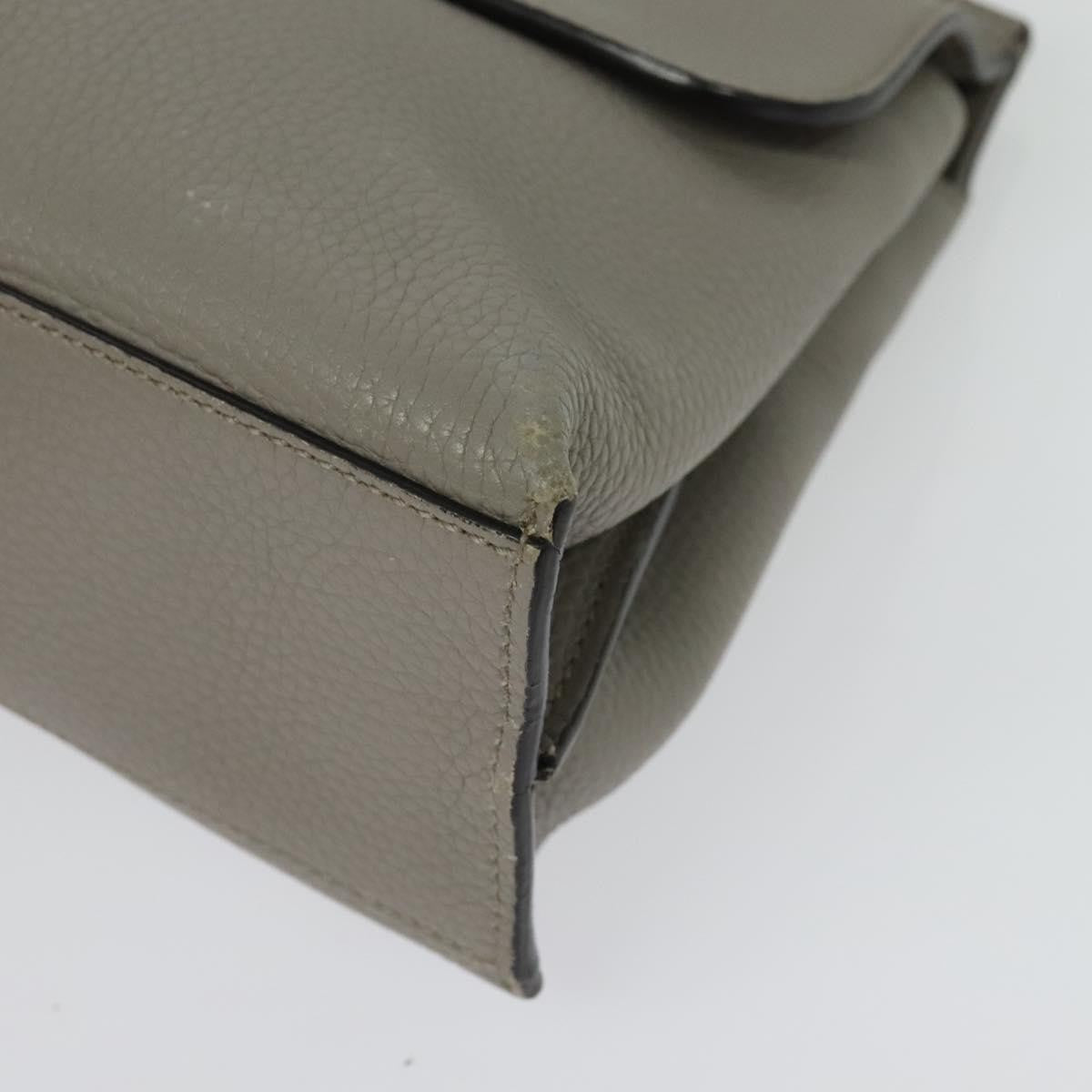 Gucci Bamboo Daily Top Handle Bag Leather, GRAY, LEATHER, Handbag
