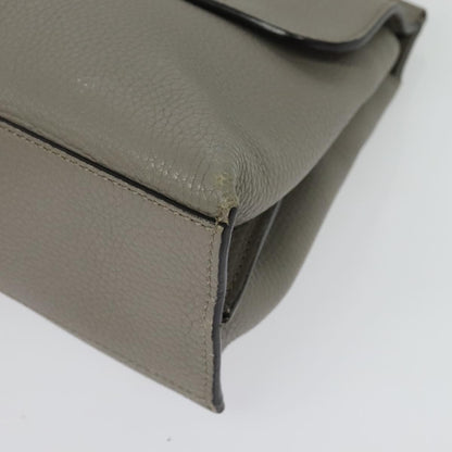 Gucci Bamboo Daily Top Handle Bag Leather, GRAY, LEATHER, Handbag