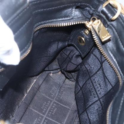 Celine Handbag Leather, BLACK, LEATHER, Handbag