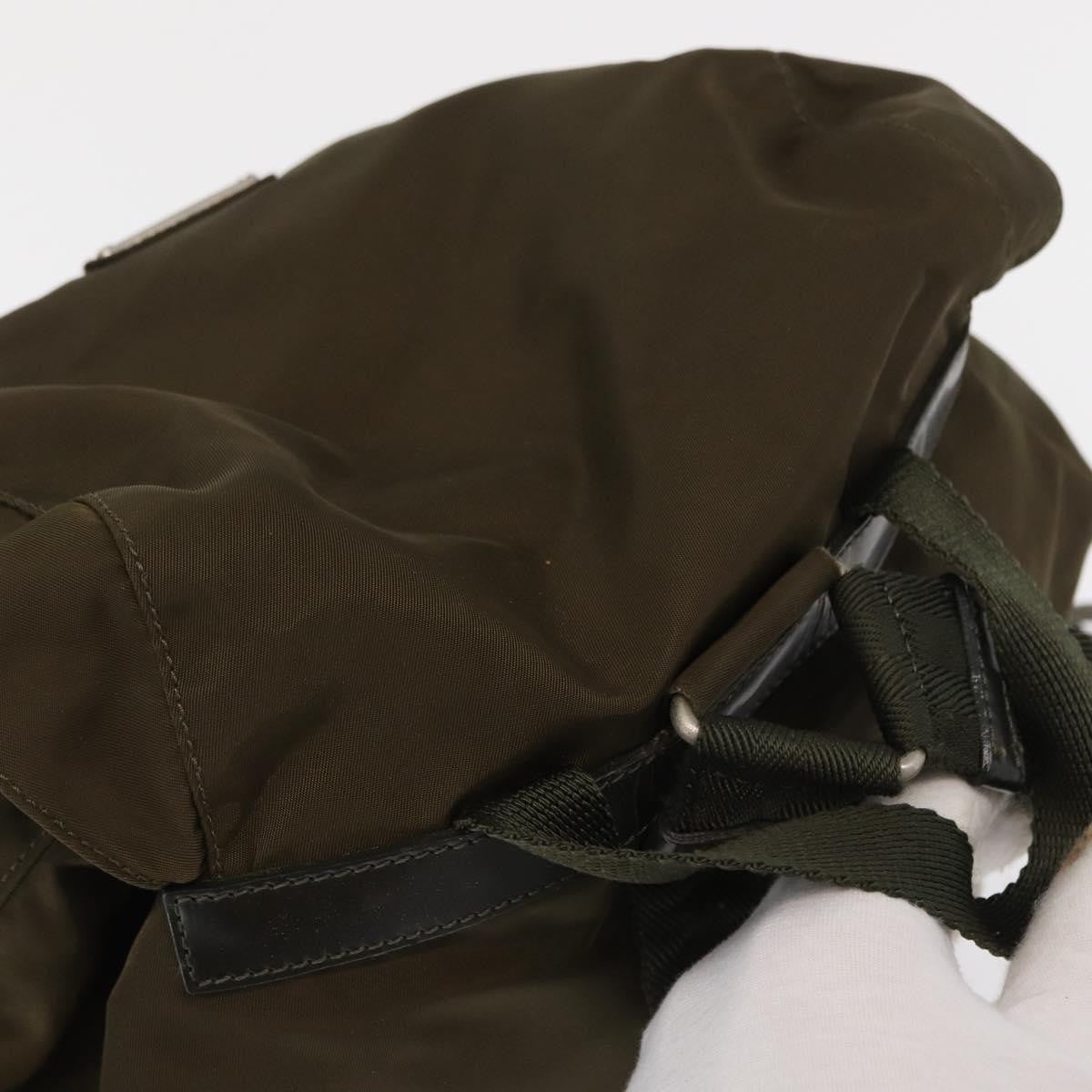 Prada Sac à dos Re-nylon nylon, KHAKI, NYLON, Backpack