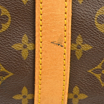 Louis Vuitton Keepall Bandouliere Bag Monogram Canvas, BROWN, CANVAS, Travel bag