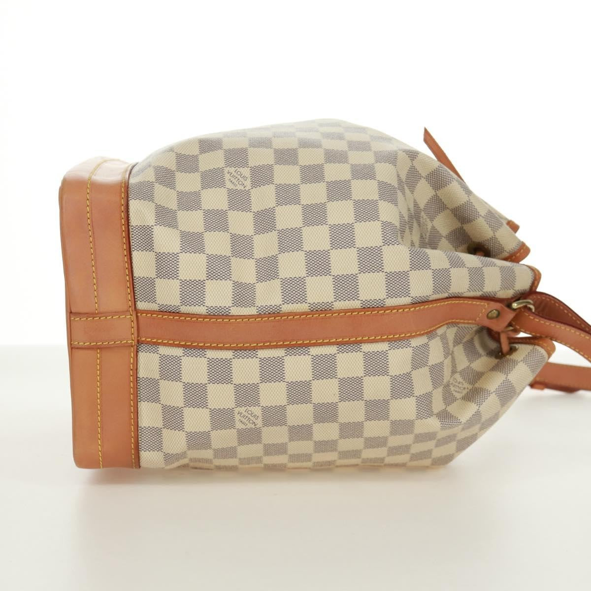 Louis Vuitton Noe Handbag Damier, Beige, Canvas, Shoulder Bag