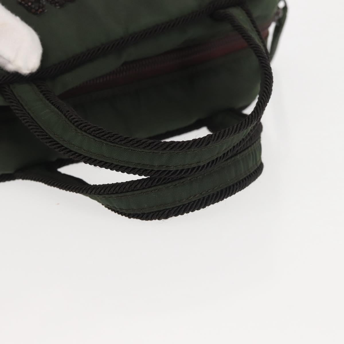 Prada Vintage Handbag Tessuto, Khaki, Nylon, Handbag
