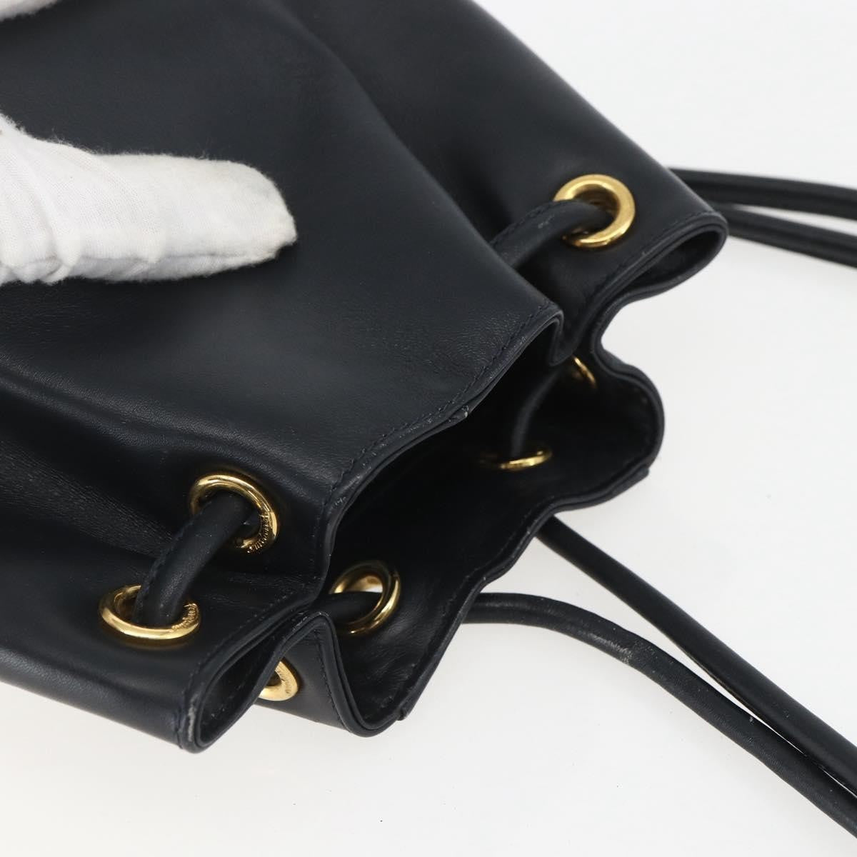 Salvatore Ferragamo Vala Backpack Leather, NAVY, LEATHER, Backpack