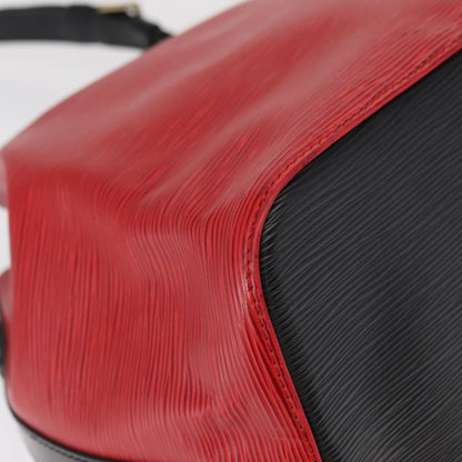 Louis Vuitton Bicolor Petit Noe Handbag Epi Leather, RED, LEATHER, Shoulder bag