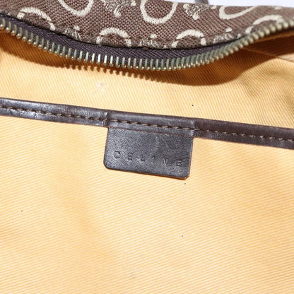 Celine Vintage Macadam Handbag Macadam, BROWN, CANVAS, Handbag