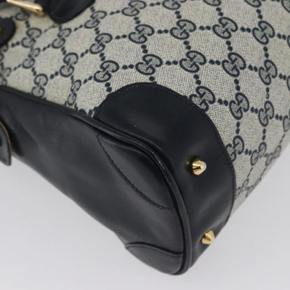 Gucci GG supreme handbag GG canvas, NAVY, PVC, Handbag