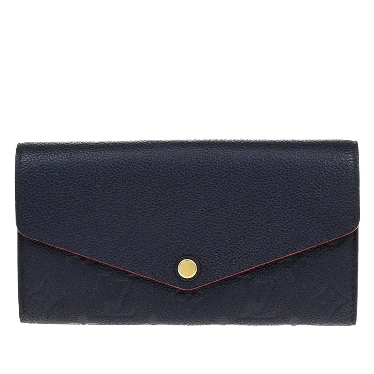 Louis Vuitton Sarah Wallet NM Monogram Empreinte Leather, NAVY, LEATHER, Wallets