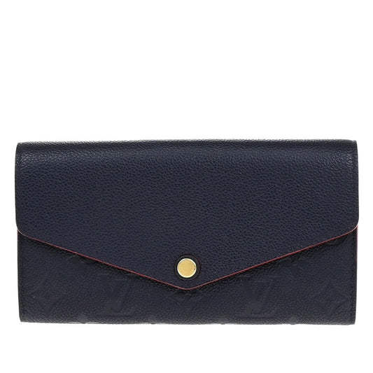 Louis Vuitton Sarah Wallet NM Monogram Empreinte Leather, NAVY, LEATHER, Wallets