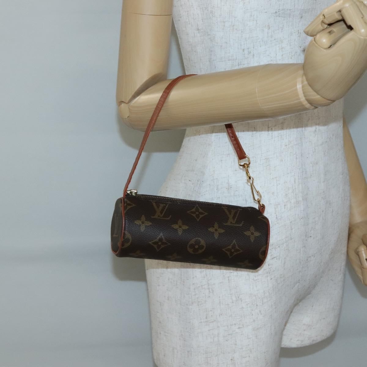 Louis Vuitton Papillon Pochette Monogram Canvas, BROWN, CANVAS, Handbag