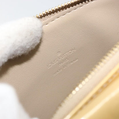 Louis Vuitton Mott Handbag Monogram Vernis, Beige, Patent Leather, Clutch