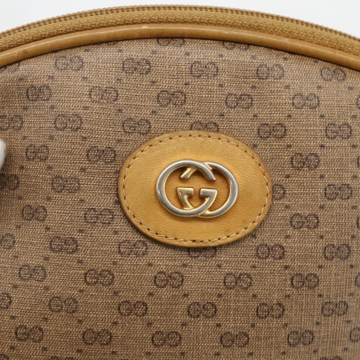 Gucci Micro GG supreme shoulder bag GG canvas, Beige, PVC, Shoulder Bag